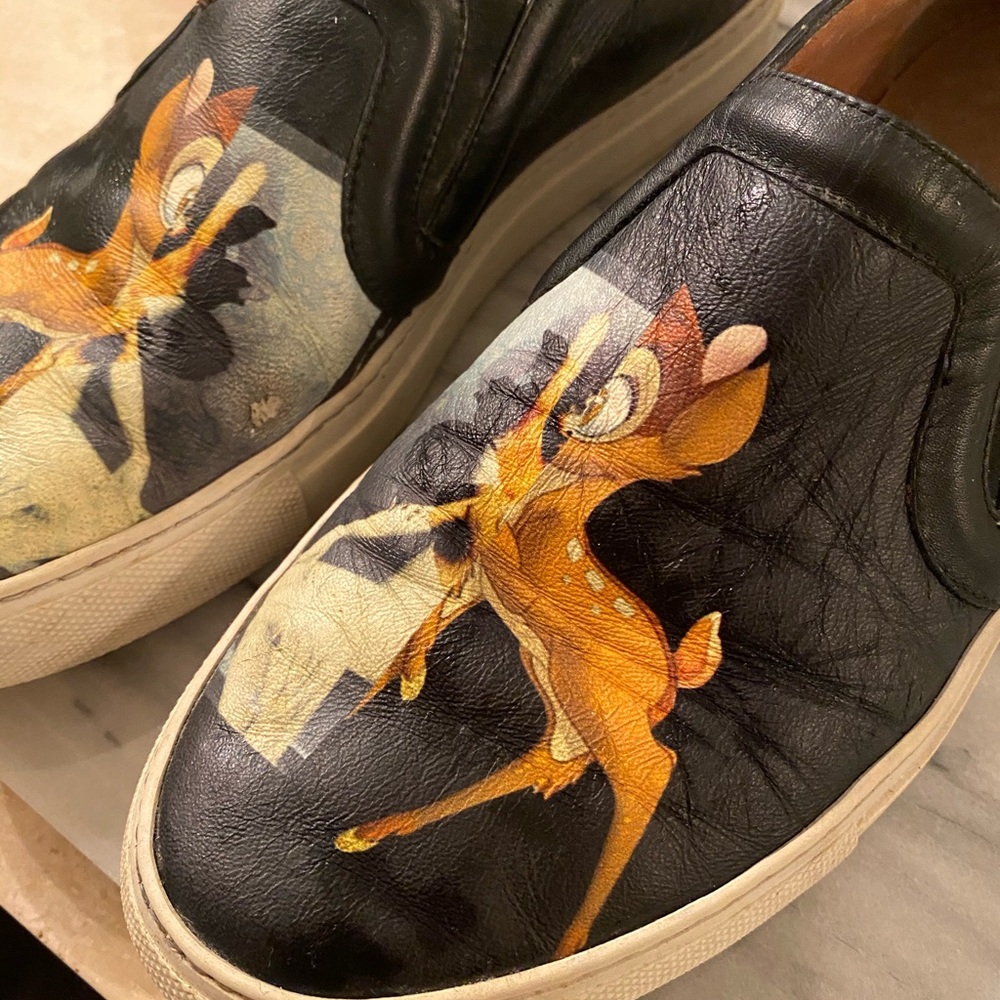 Givenchy Bambi Printed Black Sneakers